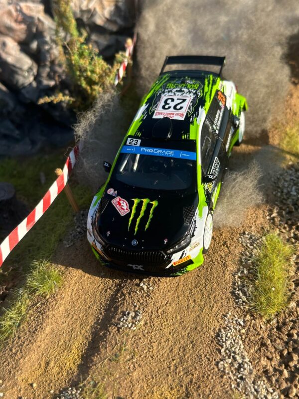 Model auta rally Škoda Fabia Rally2, No.23, Rallye WM, Rally Monte Carlo, 2023