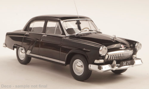 Model auta VOLGA M21, čierna, 1960