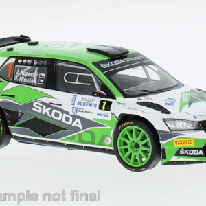 Model auta rally Škoda Fabia Rally2 E #1, Rallye Bohemia 2021