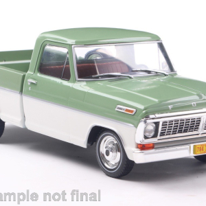 Model auta Ford F-100, zelená/biela, 1970