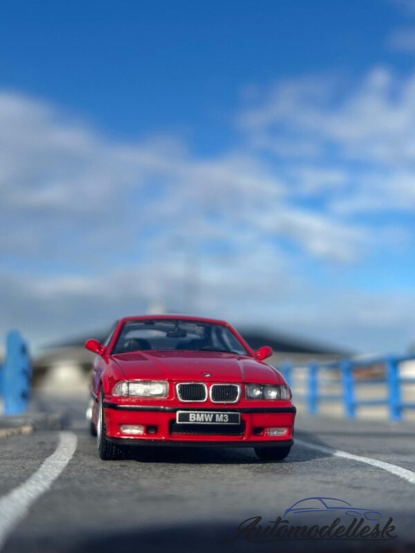 Model auta Bmw E36 COUPÉ M3, červená, 1999