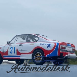 Model auta rally Škoda 130 RS