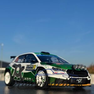 Model auta rally Škoda Fabia Rally2, No.24, Rallye WM, Rally Monte Carlo, 2023