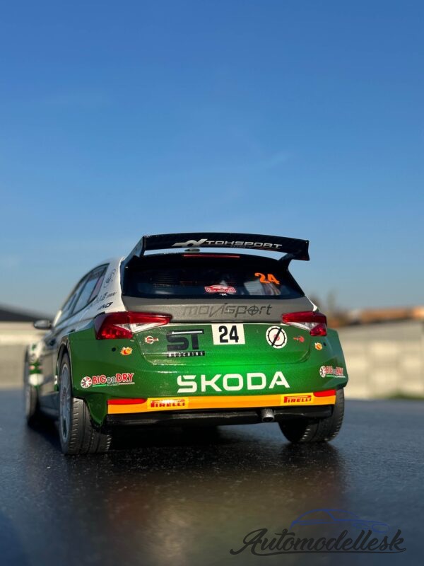 Model auta rally Škoda Fabia Rally2, No.24, Rallye WM, Rally Monte Carlo, 2023