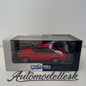 Model auta Ford Escort MK II RS 2000, červená, 1977.