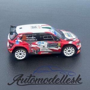 Model auta rally Škoda Fabia Rally2 - Rallye Monte Carlo 2024, No.38, Locatelli - Tiraboschi