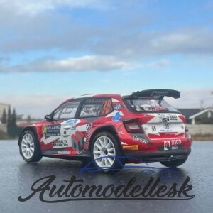 Model auta rally Škoda Fabia Rally2 - Rallye Monte Carlo 2024, No.38, Locatelli - Tiraboschi