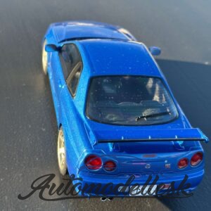 Model auta NISSAN SKYLINE (R34) GT-R BAYSIDE BLUE 1999